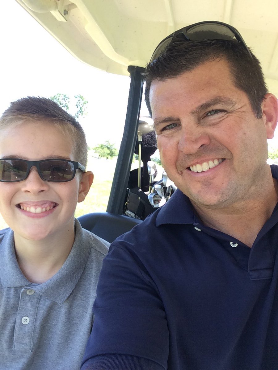 principal_pryor's tweet image. I consider it an honor to be paired with this young man. Playing golf with my son is a great joy. #spendtimewithyourkids