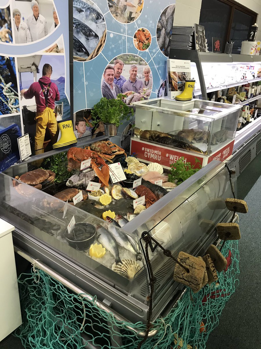 #WelshSeafood being showcased @royalwelshshow in the business lounge and on #ShoreSeafoods stand in the main food hall. @WG_fisheries @bwydadiodcymru