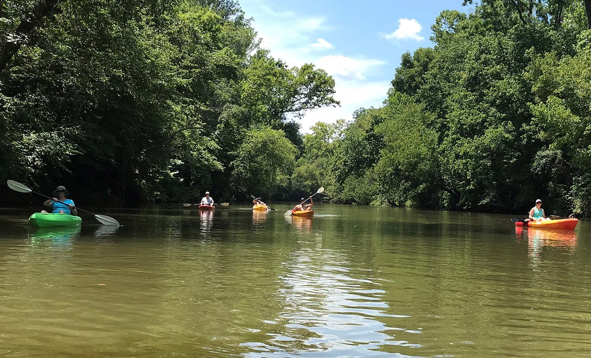 LJBinc's tweet image. Some LJB NC team members got together Saturday to have some fun &amp;amp; stay cool kayaking on the #SmithRiver in #EdenNC. Thanks to Three Rivers Outfitters for all the help! #TeamLJB #qualityoflife #greatplacetowork