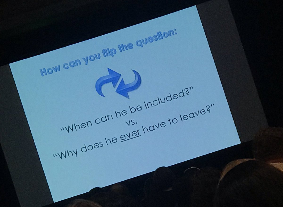 geralyn_sulliv's tweet photo. Thank you @PaulaKluth @txcase 2019 Creating an inclusive school requires commitment! #TCASE2019 https://t.co/Il20DEbJ9j