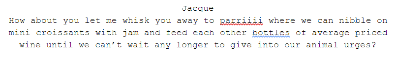 FrowningPigeon's tweet image. Watch out fellas - with lines like this, Jacque might just steal your special someone...(unlikely)
#writing #script #firstscript #scripting #cartoons #beatcopscartoon #cartoon #frenchbiscuit