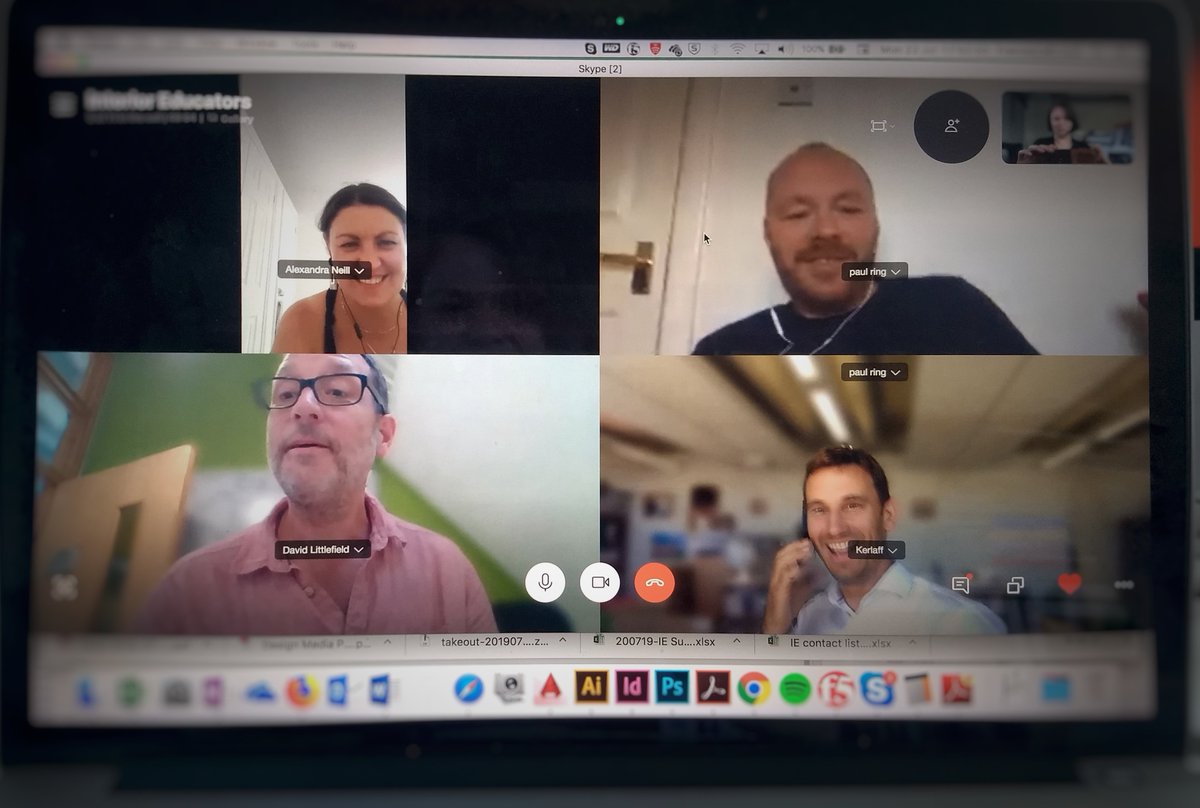 InteriorEds's tweet photo. DeBriefing #IEShow19 - we'll be back very soon to ask you what you wish for I#EShow2020 @PaulRing_PR @DLittlefield100 @PaulKerlaff #AlexandraNeil @fra_murialdo https://t.co/oS501uLJjF