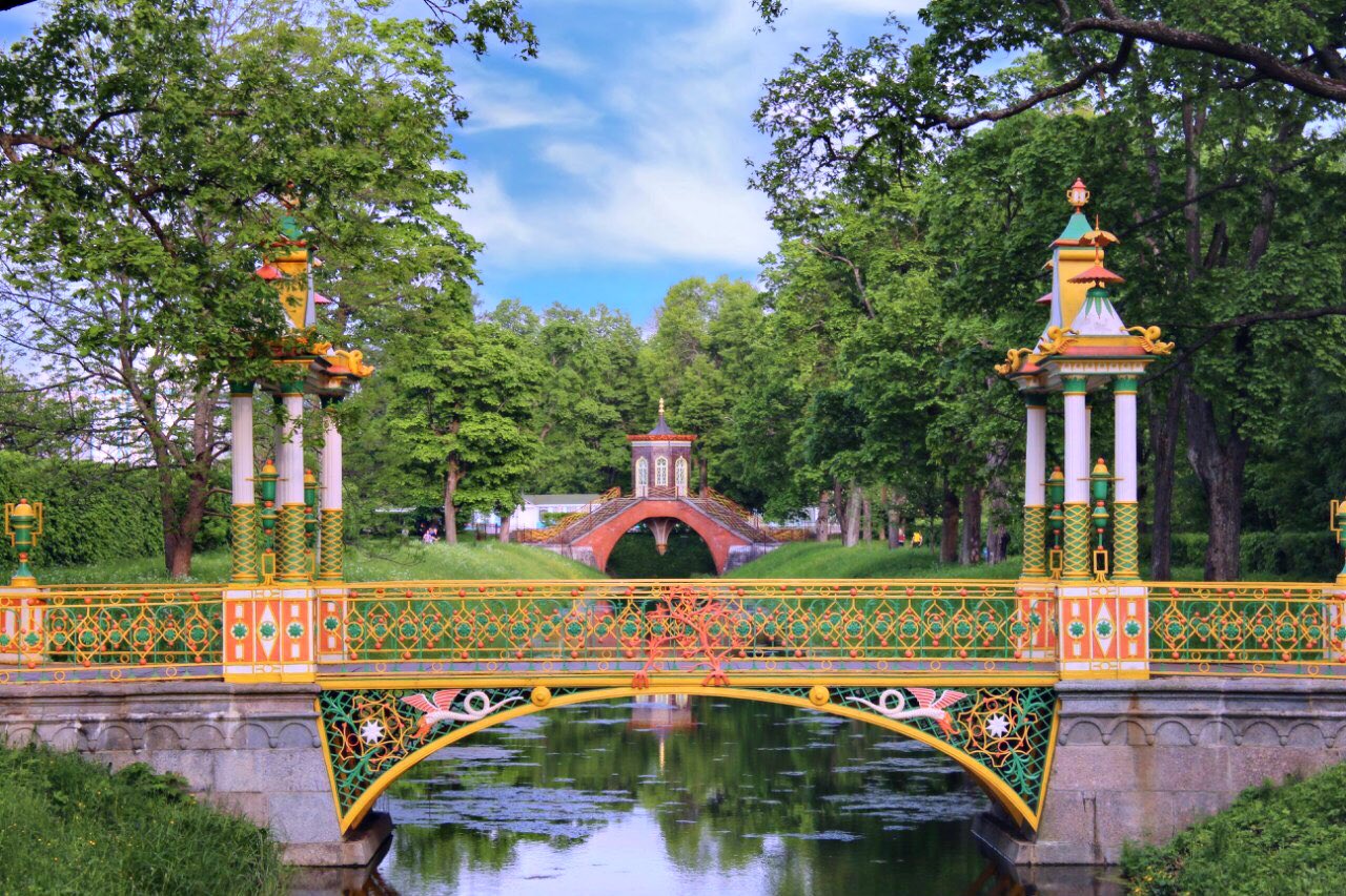 Царское село, Александровский парк, китайский мостик