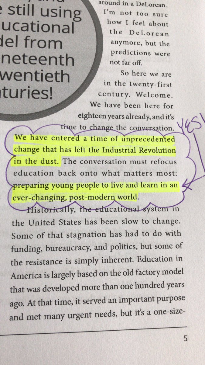 Cre8ive_Reading's tweet image. It’s no longer our job to prepare the next generation to be compliant workers...we are in the future! Refocus to preparing them to learn in an ever changing world! @ShakeUpLearning @MelissaMerie #21stcenturychange #changeisneeded #keepitcurrent