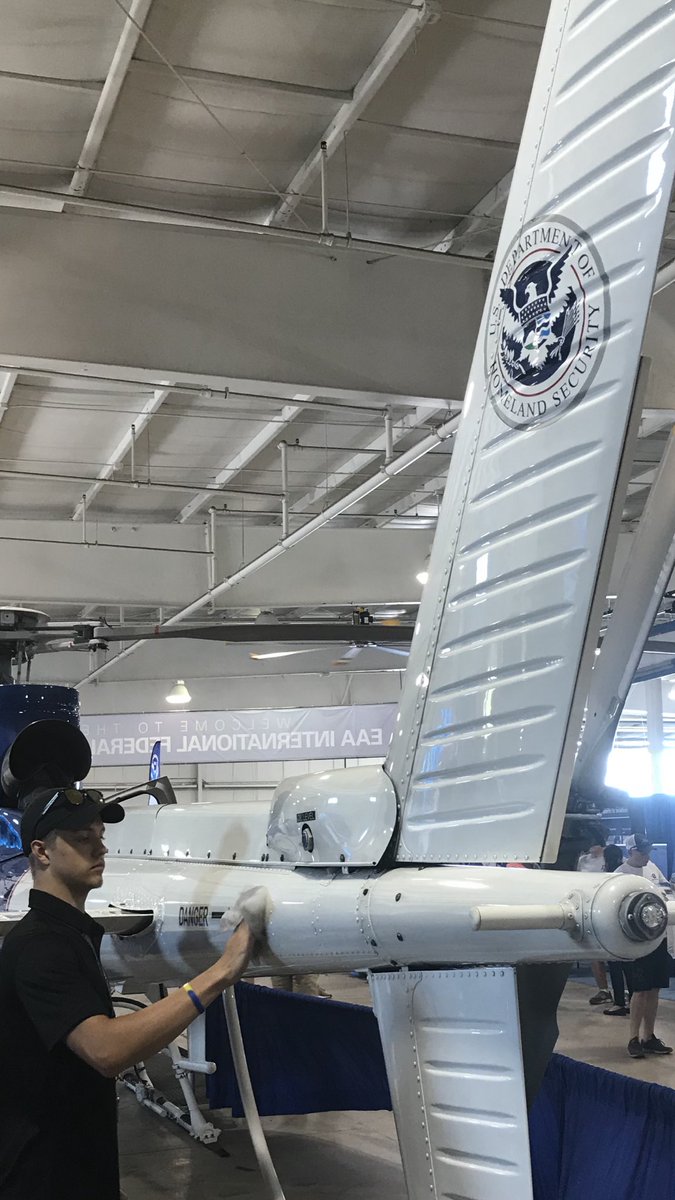 CSICommTrans's tweet image. #osh19 highlights today.  Our intern conducting a demo of Release and helping the CBP spruce up their chopper.  Lots of great testimonials from prior customers and customers field testing our sample wipes and returning to purchase Release Ultra and foamer.   #oshkosh #airventure