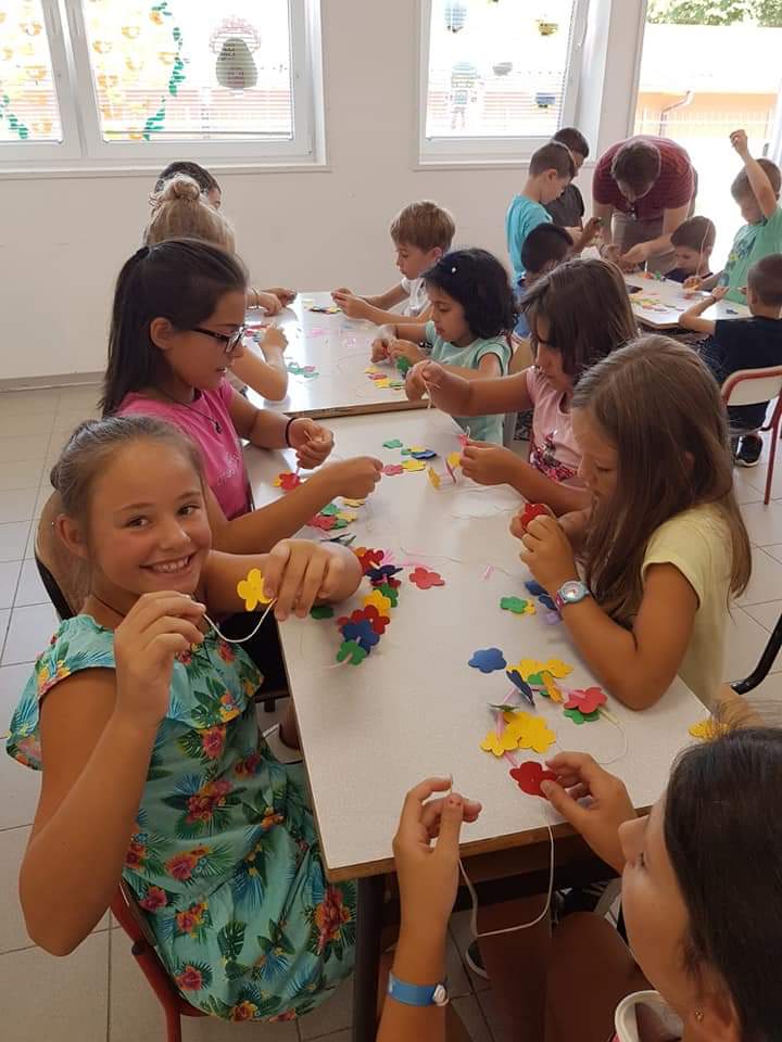 Europe4Norcia's tweet photo. Today was a day spent at Monello with the children where we helped them make hawaiian cosplay and later played with them at the playground 😊 https://t.co/ZApgcmgCaU