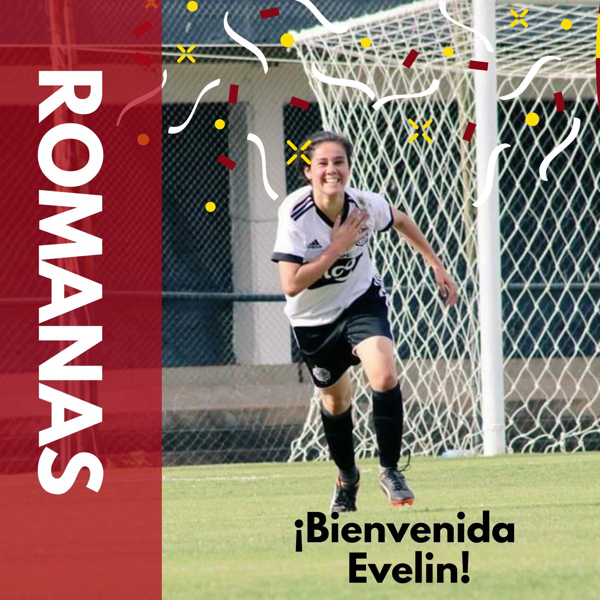 lasromanasffuna's tweet photo. Damos la bienvenida a la crack afederada Evelin Gavilán. Desde el Club Olimpia de primera división obtuvimos su pase con contrato a tiempo indefinido en la gran familia de las Romanas FC. 
¡Se viene un gran equipazo💣💥 Esten atentos! 👀 https://t.co/kbYBpKrrPK