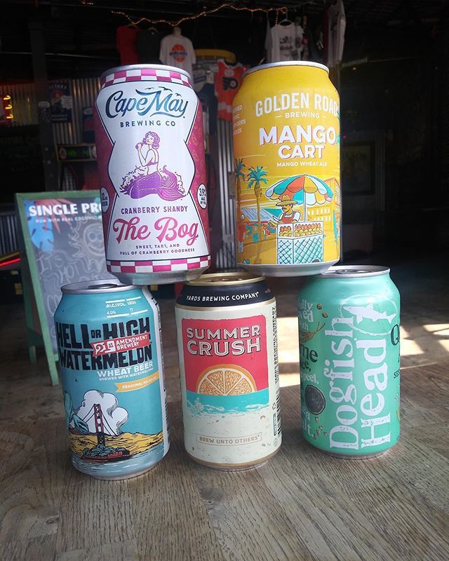 We have a nice selection of seasonal summer beers! Come try something new like our <a href="/capemaybrewco/">Cape May Brewing Co.</a> Cranberry Shandy or <a href="/goldenroadbrew/">Golden Road Brewing</a> Mango Wheat. Happy hour til 7pm! $4 pickle back with <a href="/2gingers/">Louise Oh</a> Irish Whiskey. #mangocart #cranberryshandy ift.tt/30VyszP
