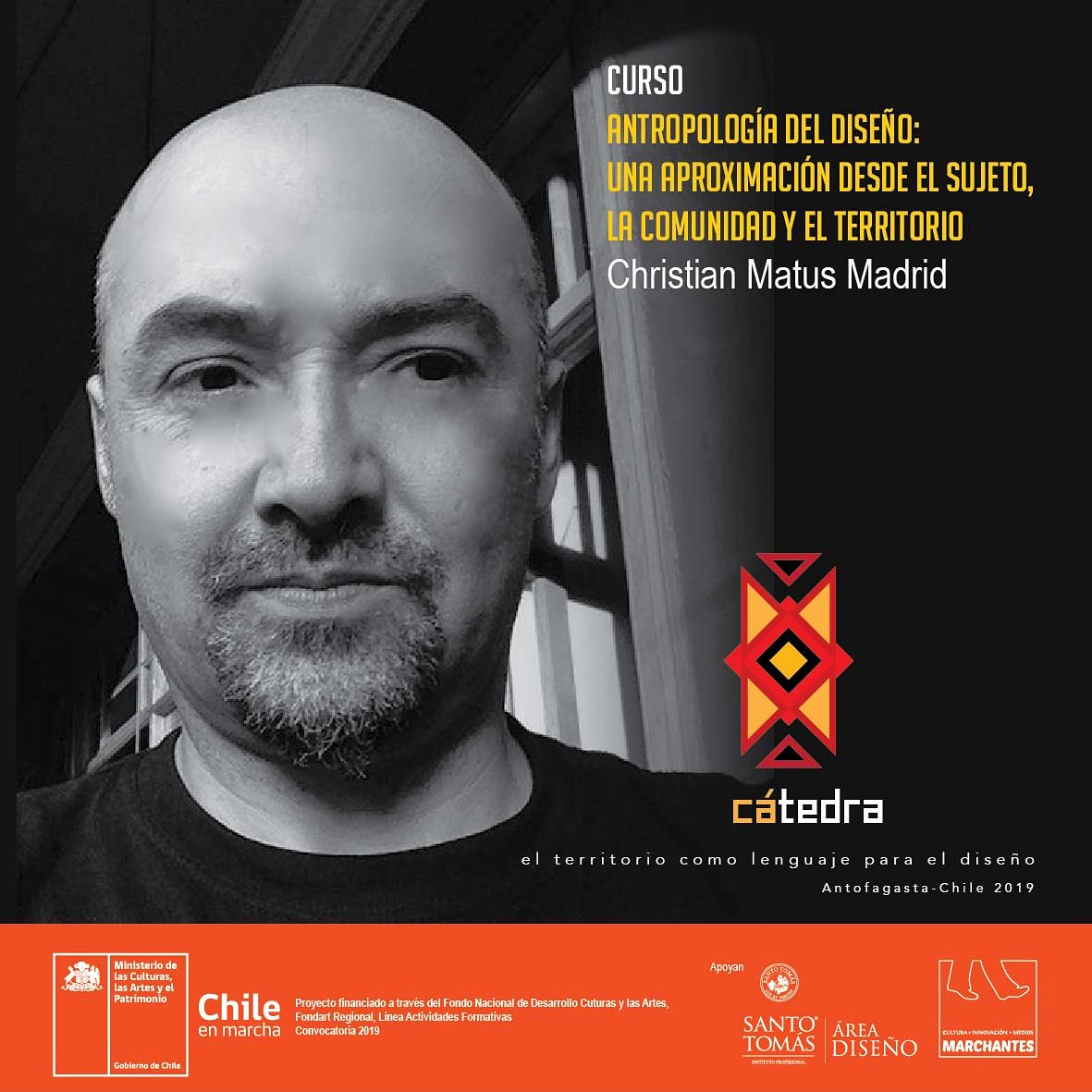 MARCHANTES's tweet photo. "Una antropología del diseño indaga los usos sobre los objetos y cómo ellos configuran la vida material y las ideas de las personas"
explica Christian Matus
Antropólogo Social
Doc en Arquitectura y Est. Urbanos
#Fondart Cátedra El Territorio como Lenguaje para el #Diseño #Antof https://t.co/PKohWMgAgr