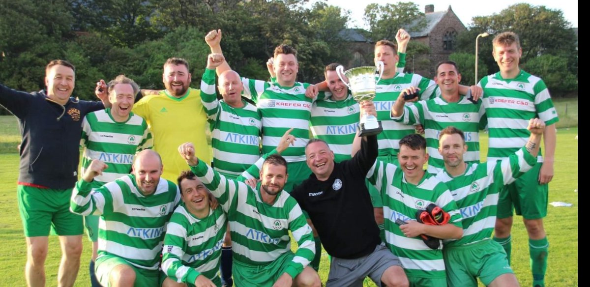 Congratulations to our over 35s who tonight sealed the west division with a convincing 14-0 win at <a href="/st_bees/">St Bees FC</a> 💚🍀🏆
Played 11 Won 11