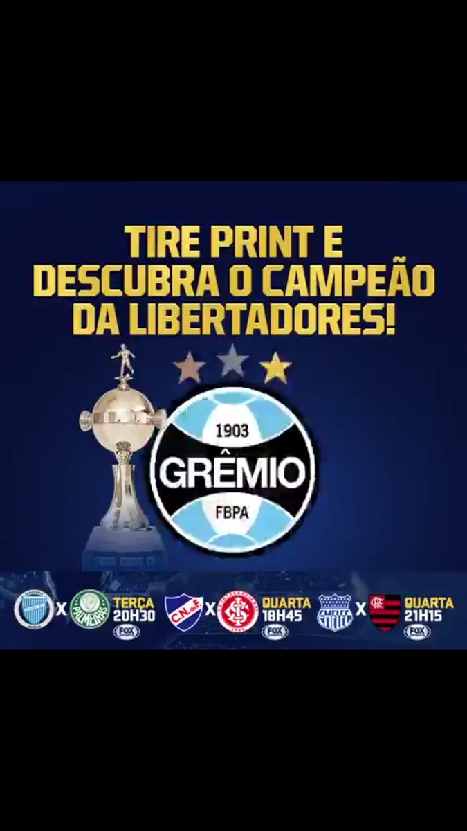 GeorgeVasconc17's tweet photo. @FoxSportsBrasil Sempreer tricolor #tetra 🔵⚪⚫ https://t.co/awB0s20PFD