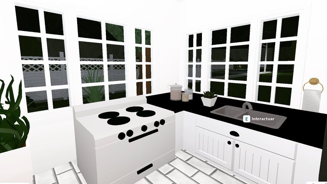 Bloxburg Grey Decals - aesthetic roblox kitchen background