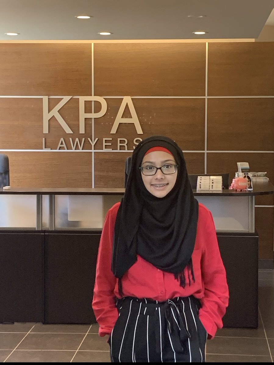Fatima is learning about the law field to help make informed future career decisions  #careerplanning #coopheadstart #workexperience