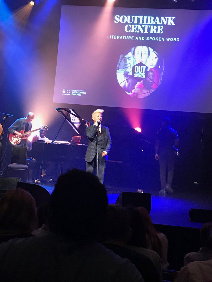mbbcasey's tweet image. ⁦@OutSpokenLDN⁩ got very funky and ⁦@JTaylorTrash⁩ made me cry. Such an eclectic night of poetry and music ⁦@southbankcentre⁩ . #3down #spokenword #happening