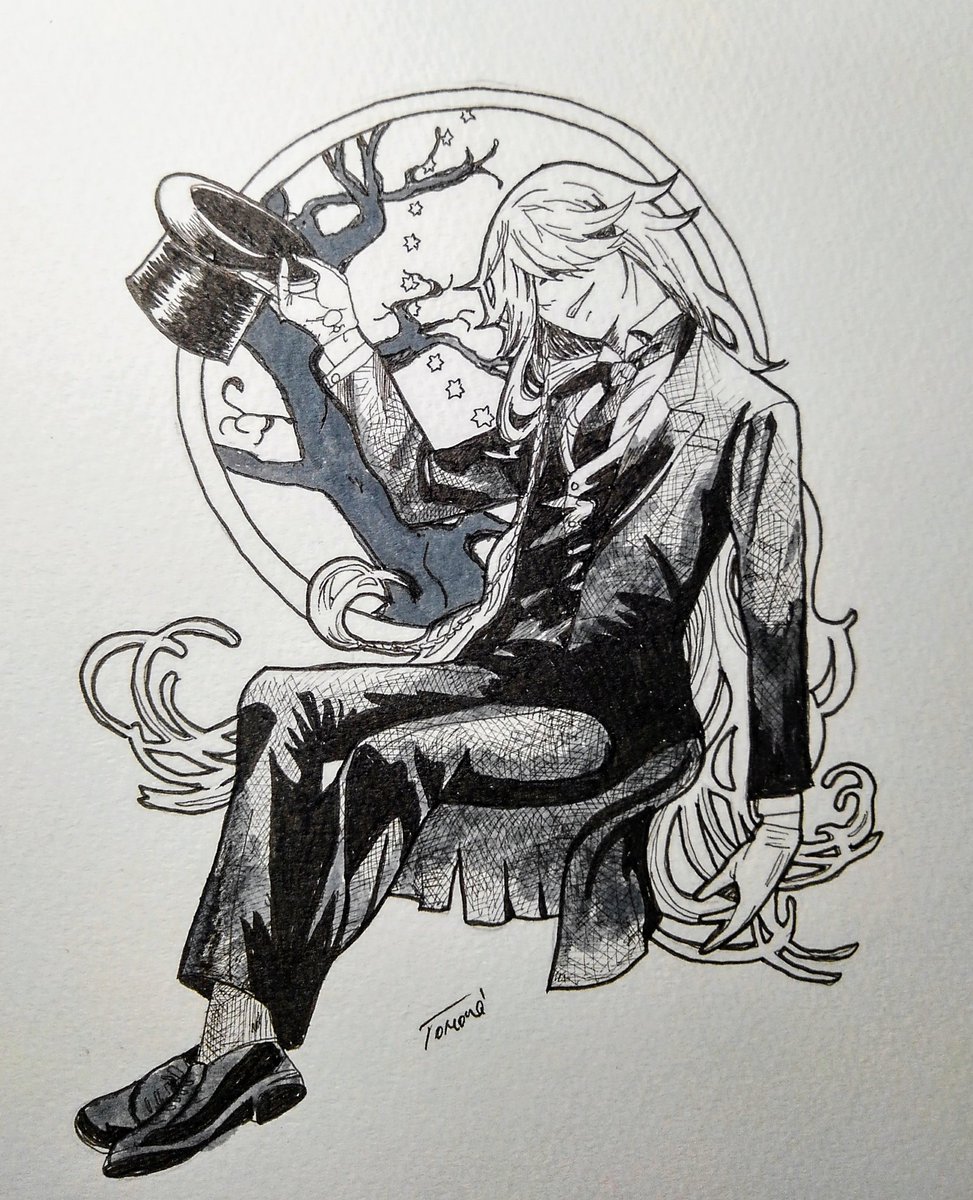 過去絵ですが 漫画読み返したら載せたくなりました 黒執事 イラスト好きな 小鳥遊 史緒のイラスト