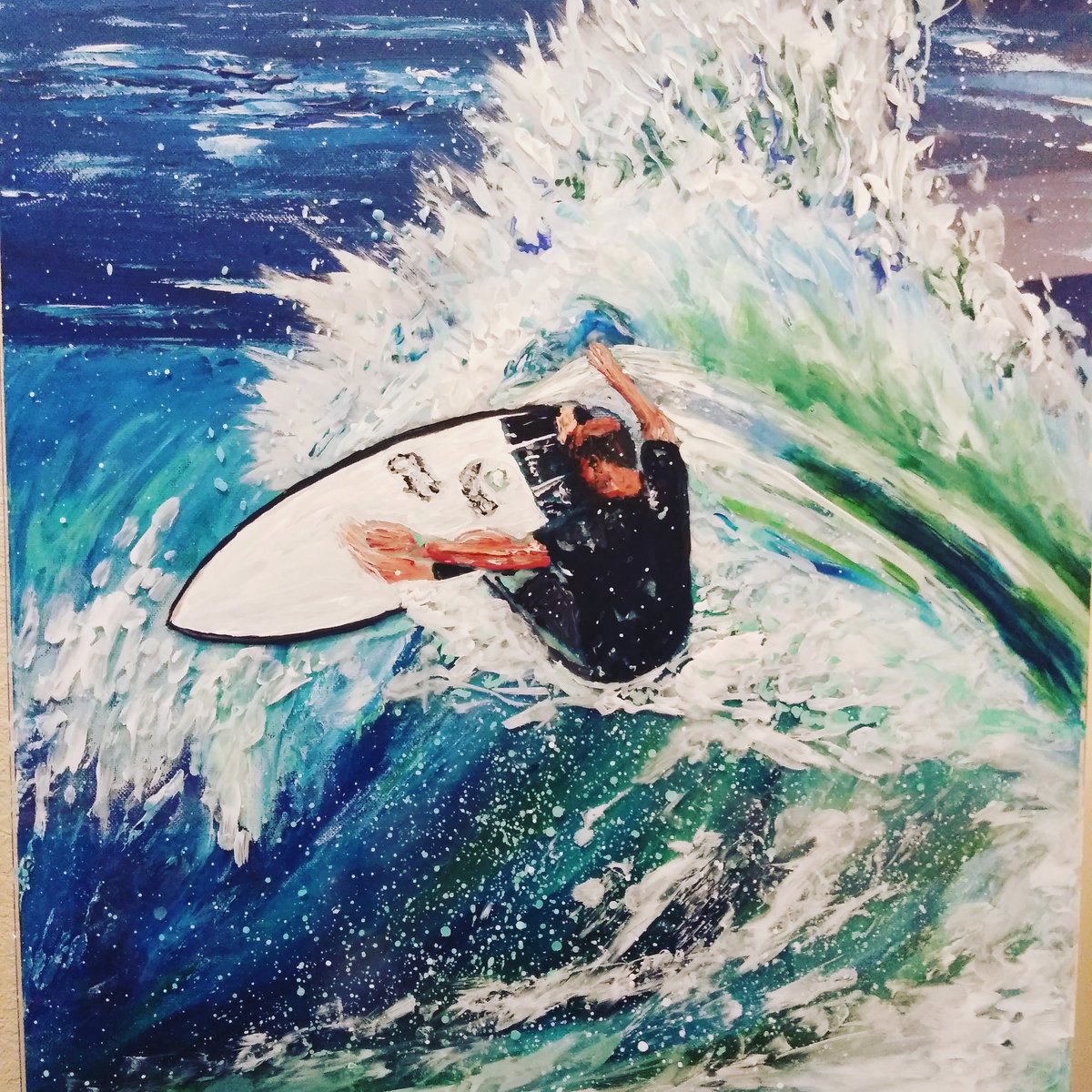 ChristianDesid5's tweet photo. Finished up #surfing #surf #ocean #SaltLife #sealife #art #artistsontwitter #artists #artist #artistsoninstagram https://t.co/4A82fkJPmx