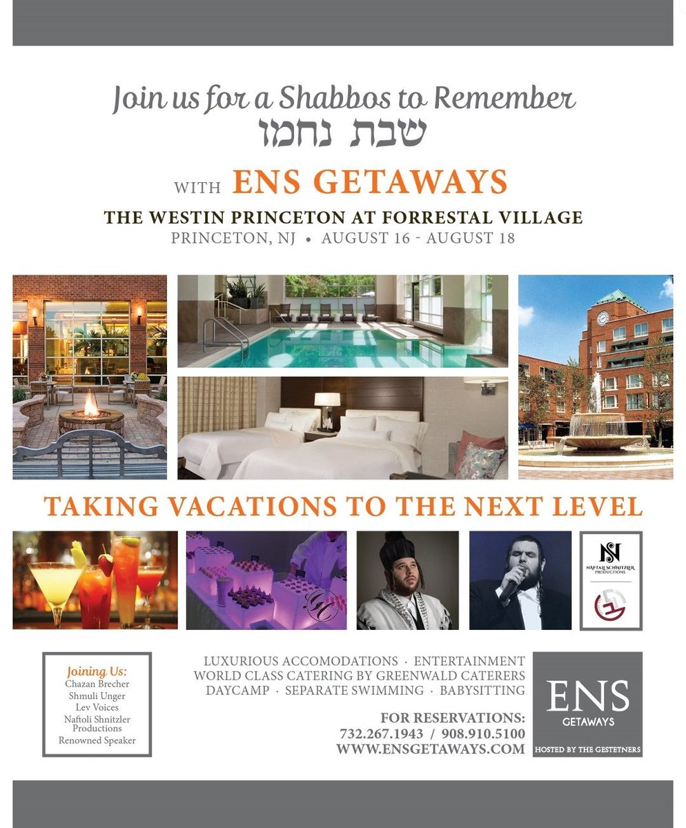 Yecheskel Brecher (@cheskelbrecher) on Twitter photo Looking forward to a Beautiful Shabbos Nachamu getaway in Princeton NJ joined by @LevVoices <a href="/NaftaliS/">Naftali Schnitzler</a> <a href="/ShmueliUngar/">Shmueli Ungar • שמילי אונגר</a> #ENSGetaways Looking forward to a Beautiful Shabbos Nachamu getaway in Princeton NJ joined by @LevVoices <a href="/NaftaliS/">Naftali Schnitzler</a> <a href="/ShmueliUngar/">Shmueli Ungar • שמילי אונגר</a> #ENSGetaways