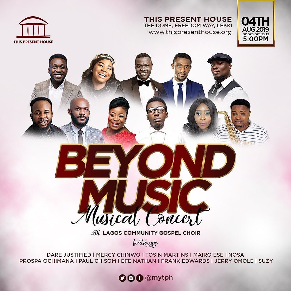 tunative's tweet photo. Brace up for an unusual overflow of God's presence in an atmosphere of pure and undiluted worship!

Brace up for #BeyondMusic musical concert with @mylcgc on 4th August at The Dome by 5PM. Save the date!!

#tunative 
#findyourvibe https://t.co/X5aFOLreF3