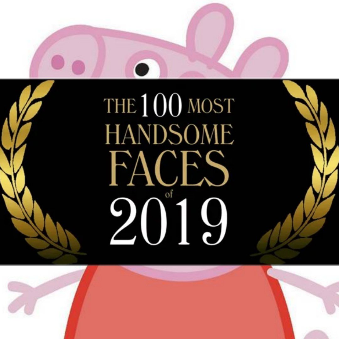 Pigeaboo's tweet photo. Peppa Pig Is Nominated For “The 100 Most Handsome Faces of 2019” List https://t.co/Ld6QFljooB