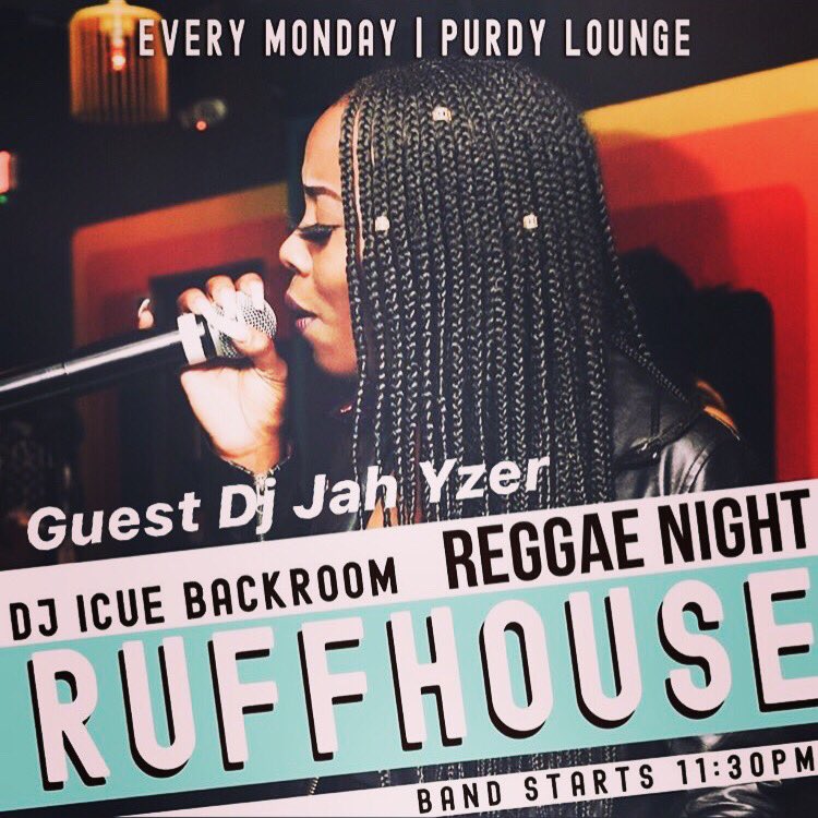 Dancehall tonight <a href="/RealPurdyLounge/">Purdy Lounge</a> #mondaynight #reggae #livemusic #djs #tworooms #drinkspecials #miamibeach #nocover guest <a href="/jahyzer/">JahYzer</a>