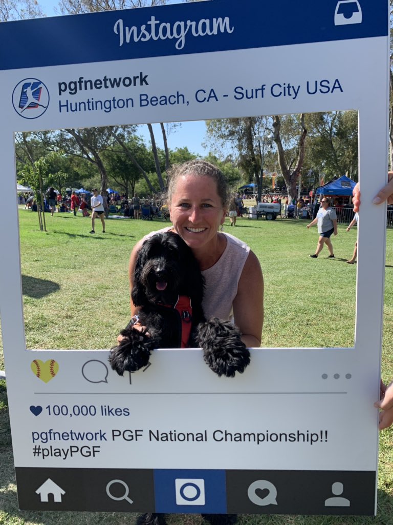 LauraJohansen2's tweet image. #PGFnationals #nwbullets Best Softball Dog Ever