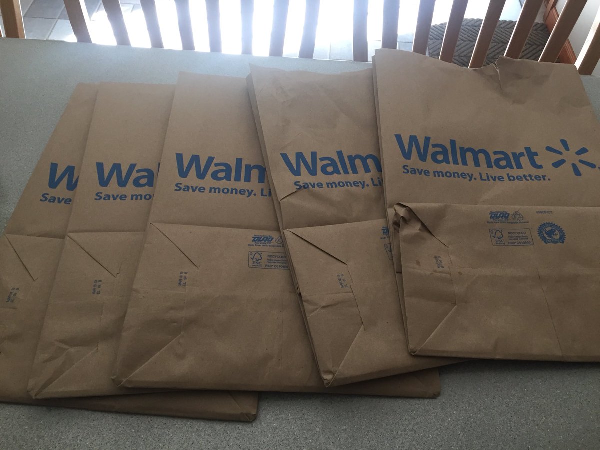Bigfoot2006's tweet image. Seriously, who is gonna use these bags again? At least we used the plastic ones more than once. #onetimeuse #recyclethem