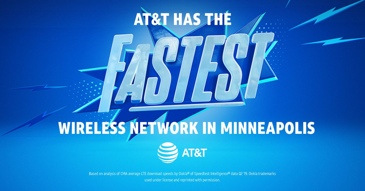 AT&amp;T has the fastest wireless network in #Minneapolis! Visit any of our AT&amp;T locations in the Twin Cities to see America's Best and Fastest Network in action! 

#ATTFastestNetwork #LifeAtATT