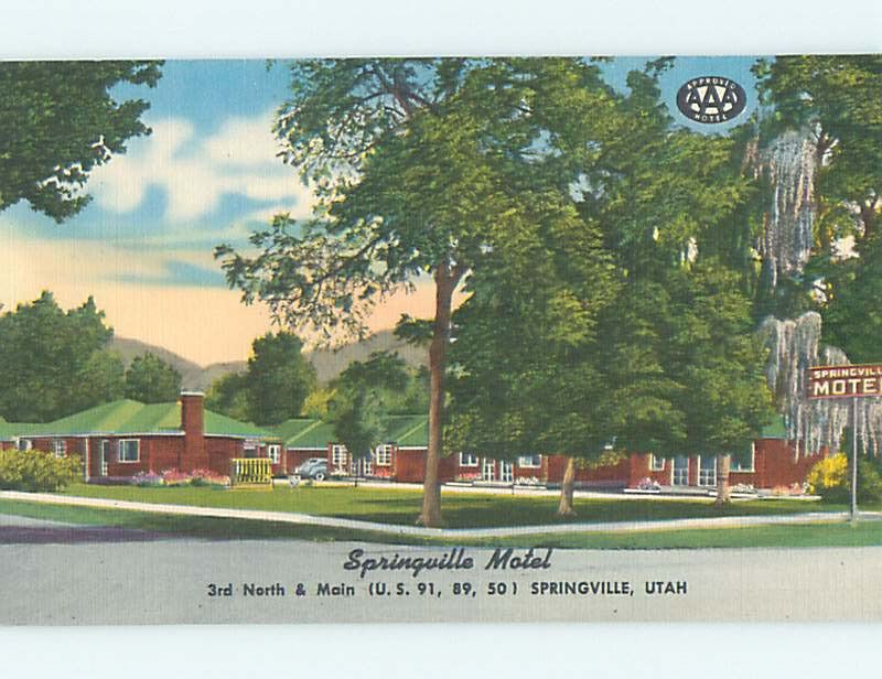 Here's where things get a little psycho-rabbitholey. That postcard is a vintage one for the Springville Motel in Utah. This is clearly strange for a number of reasons, but primarily because Hyunjin isn't in the USA, the postcard is from the 30s/40s, and the motel no longer exists