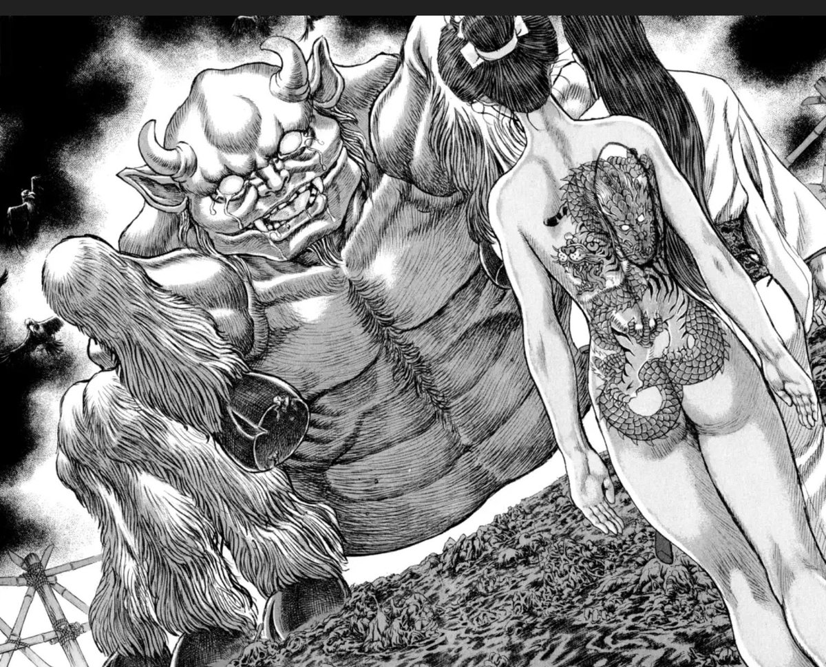 I love the anime, but holy shit I love the weird animal demon visuals the manga has