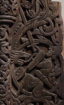 dragons_let's tweet image. #Day27 Fafnir. In Norse mythology he was a dwarf and the son of the dwarf king Hreidmar and brother of Regin, Otr, Lyngheidr, and Lofnheidr. He was turned into a dragon by the curse of Andvari's ring and gold. He was killed by Sigurd. What do you think of this mythic figure?