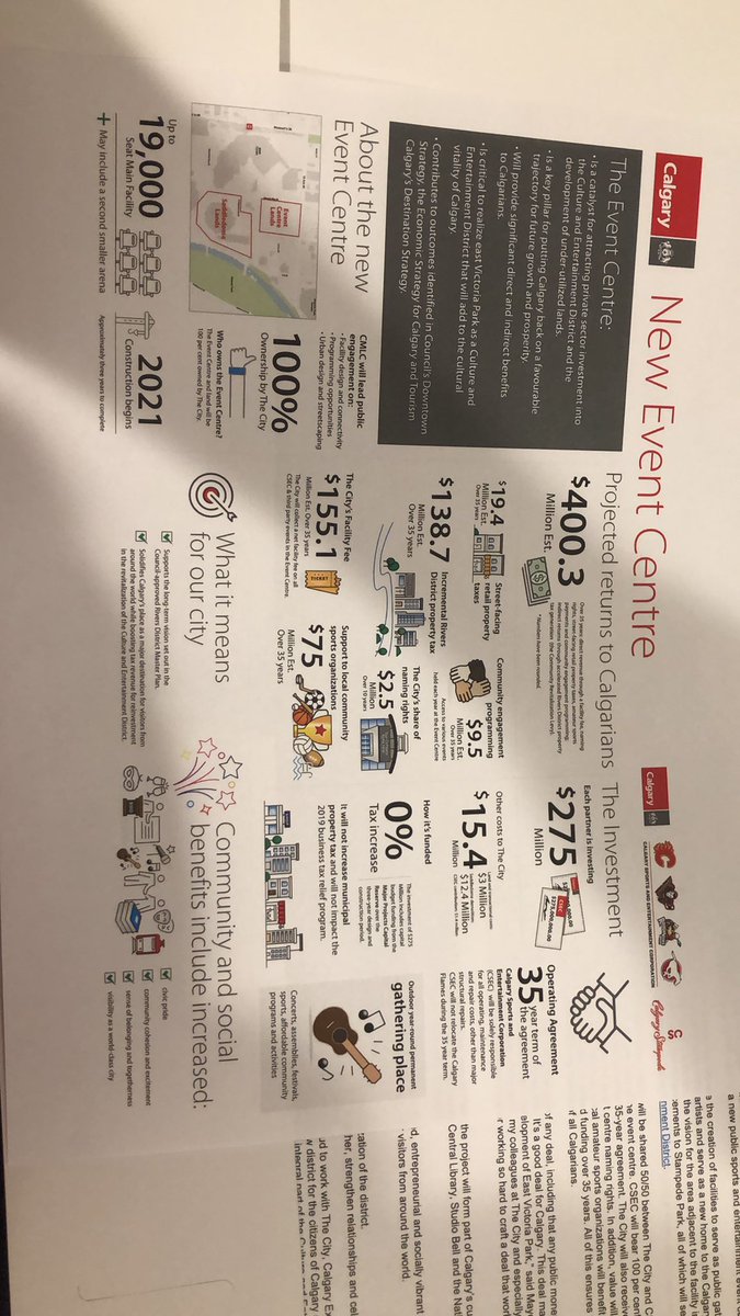the_dmckendrick's tweet photo. The City of Calgary, Calgary Sports and Entertainment and the Calgary Stampede have agreed to create a new event Centre. https://t.co/P5PlHkQcsn