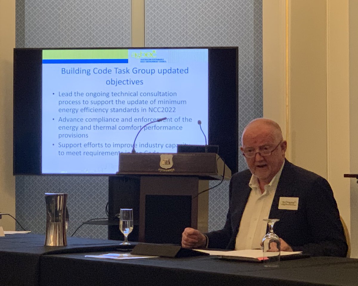 EEC President and <a href="/ASBEC1/">ASBEC</a> Building Codes Task Group Chair Tony Arnel talks ASBEC Council through the group’s updated objectives:

- Lead ongoing technical consultation on NCC2022
- Advance compliance and enforcement efforts
- Support capacity building in industry to meet new code