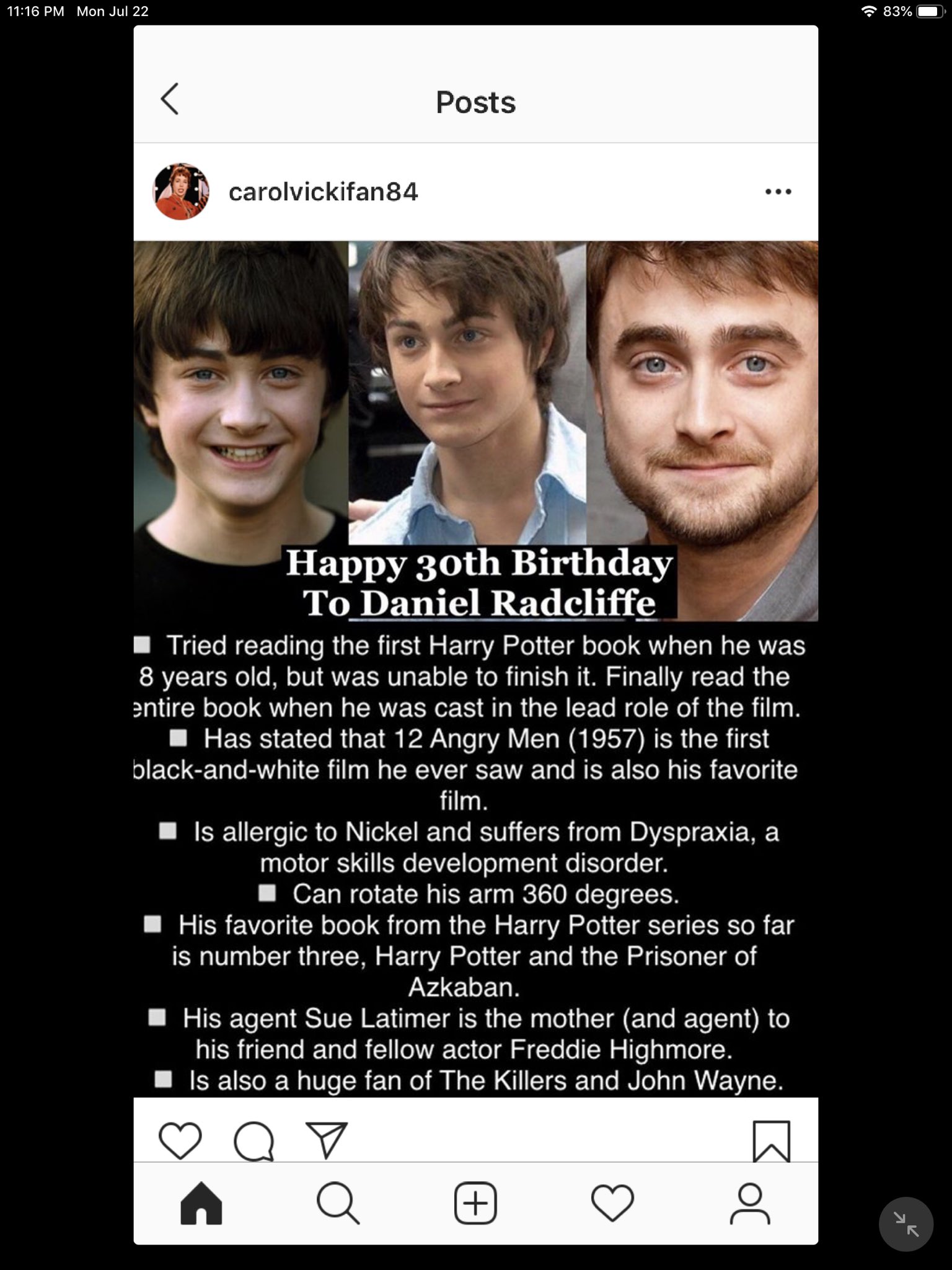 Happy Birthday! Daniel Radcliffe, Michelle Williams, Marlon Wayans and Charisma Carpenter!        