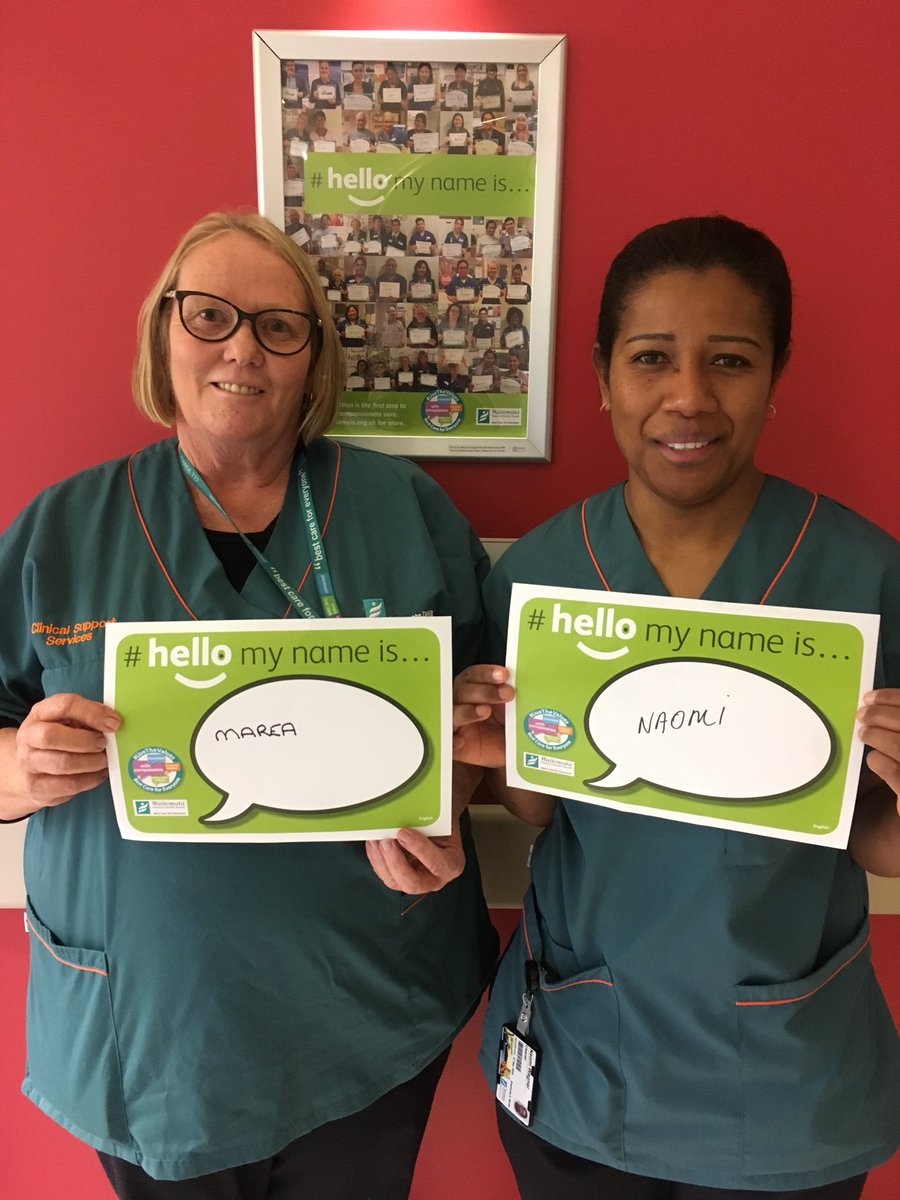 In memory of @GrangerKate Waitematā DHB has today celebrated #HelloMyNameIs. Thank you to all who participated throughout the day. We believe a warm introduction is the first step to providing truly compassionate care. @WaitemataDHB @PointonChris