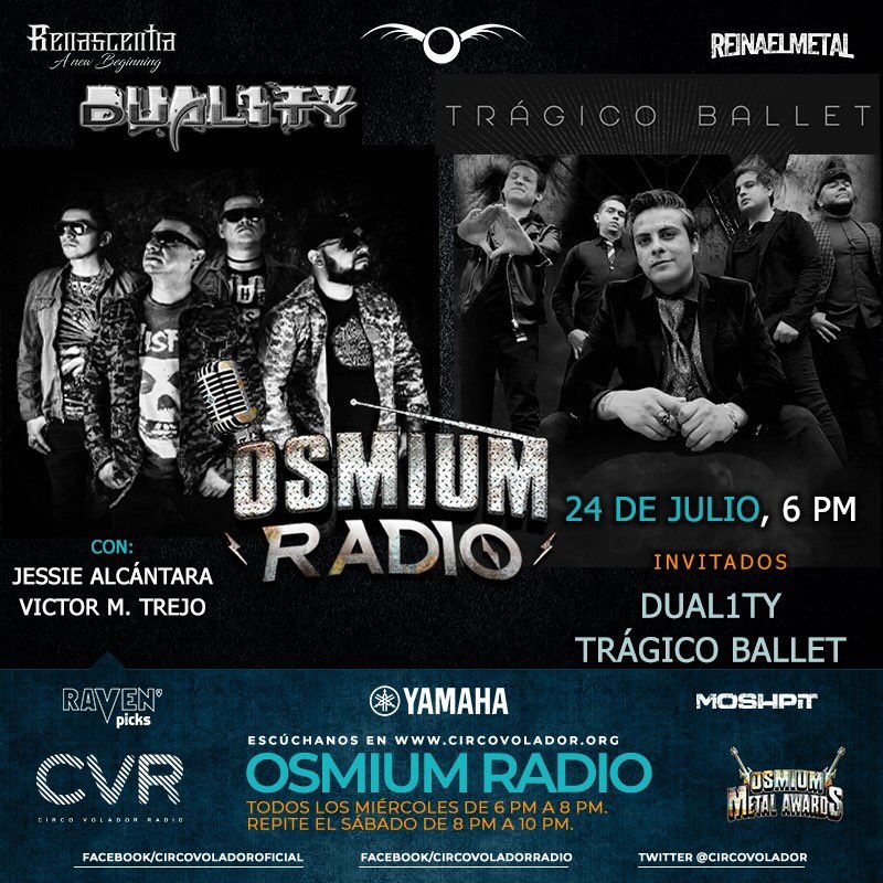 El miércoles 24 estrenaremos nuestro 2do sencillo #MiRabia con nuestros amigos de <a href="/osmiumawards/">Osmium Metal Awards</a> en Osmium Radio. No se lo pierdan, la cita es a las 6 de la tarde. 
Se avecina #PuroPower