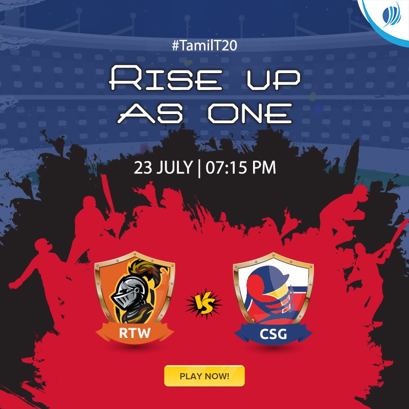 MyTeam_11's tweet photo. Tamil T20
.
Ruby Trichy Warriors vs Chepauk Super Gillies | 23 Jul | 7:15 PM
.
Create Your Team Now - https://t.co/qMWOa5buJd
.
#TamilT20 #T20League #RTWvsCSG #cricket #Fantasysports #myteam11 https://t.co/eqPWQda30L