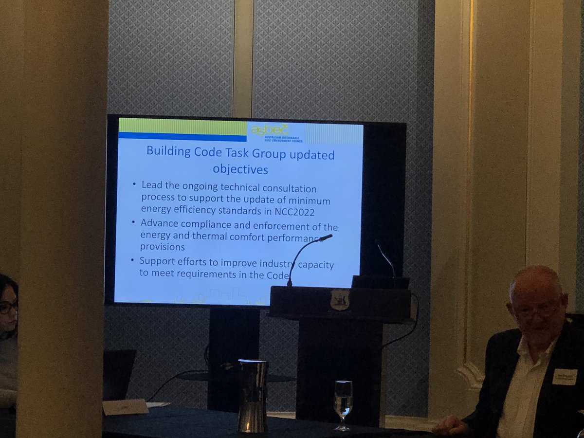 Great news from the <a href="/ASBEC1/">ASBEC</a> Building Code taskforce on their new strategy including technical input, compliance and skills. @AIRAHnews <a href="/EECouncil/">Energy Efficiency Council</a> <a href="/FrankieMuskovic/">Francesca Muskovic</a> <a href="/Cartledge_J/">Jonathan Cartledge</a>  @ABCB_NCC  @rooney_davina <a href="/lukemenzel/">Luke Menzel</a>
