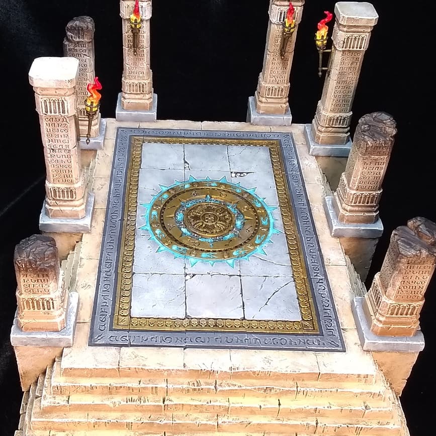 ArtJeremiah's tweet photo. Finished product! Commission complete and shipped to it's owner. #paintingwarhammer #paintingwarhammerageofsigmar #warhammerpainting #warhammerterrain #shatteredtemple #terrain #warhammer #aos #aosterrain #ageofsigmar https://t.co/jjLhjJXPoW