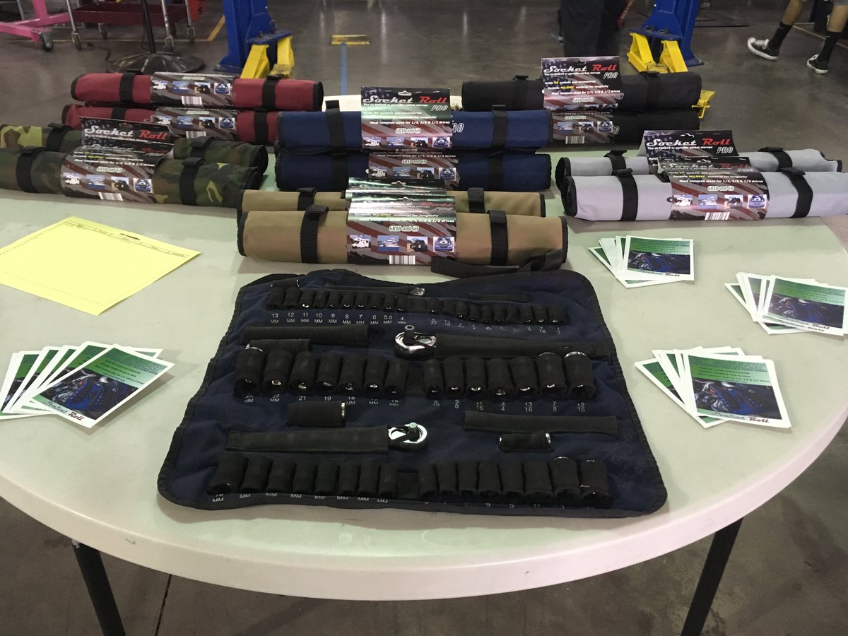 socketroll's tweet photo. Socket Roll showing the @PCCLancer automotive department some socket organizational love. #school #education #college #technician #socketroll #mechanic #tools #toolstorage #veteran #military #toolbag #madeintheusa #4x4 #offroad #usa #storage #toolbox #aviation #marine https://t.co/Slf8OoT1UQ