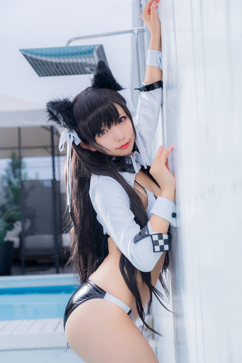 アズールレーン コスプレ 愛宕 レースクィーン RQ 衣装 アズレン 歪萌舎 🌸 Cosplay 🌸 アズールレーン / 愛宕 レースクイーン衣装 #コスプレ
