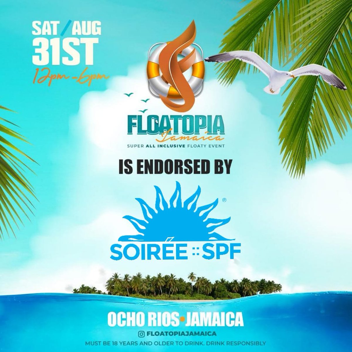 FloatopiaJa's tweet image. #SoireeSpf endorses #FloatopiaJamaica 😎😎
