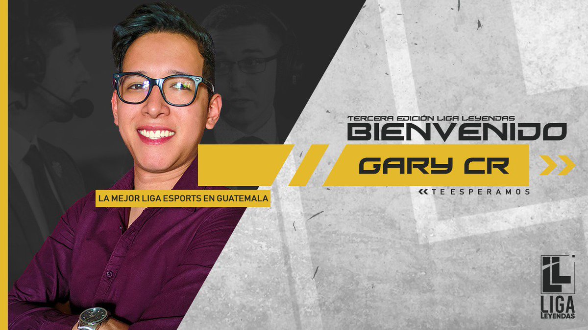 Continuamos la presentación de nuestro equipo con un talentoso creador de contenido de Verdu Dragon Cup, Caster de importantes organizaciones de eSports como Team Rhinos y Anahuac eSports, GARY bienvenido a la gran familia Leyendas.

#GoLegends
