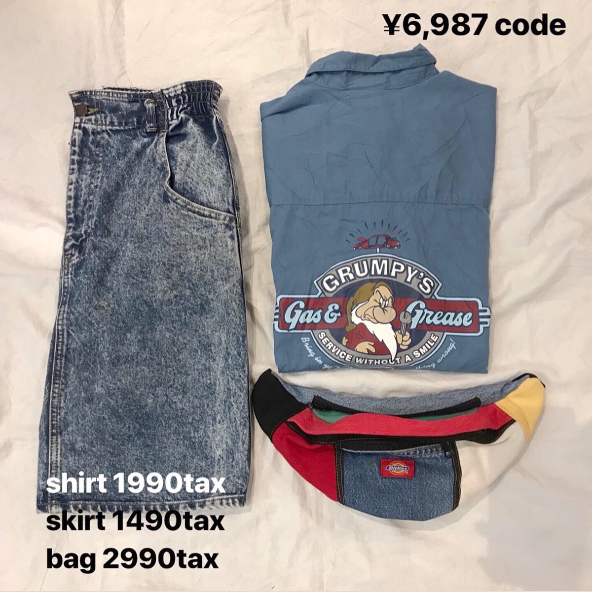 JETRAGNAGOYA's tweet photo. .
🔥🔥🔥🔥🔥🔥🔥🔥
キャラクター アイテム🐻
🔥🔥🔥🔥🔥🔥🔥🔥
.
本日はキャラクターアイテムを
使ったコーデをご紹介してます🤟🏻
スワイプして確認してね💖💖
.
値段は画像に記載されてますので
参考にしてください(ᯅ̈ )
通販の場合は印をつけてからお問い合わせください✊🏻🌟
. https://t.co/TuPoo9We60