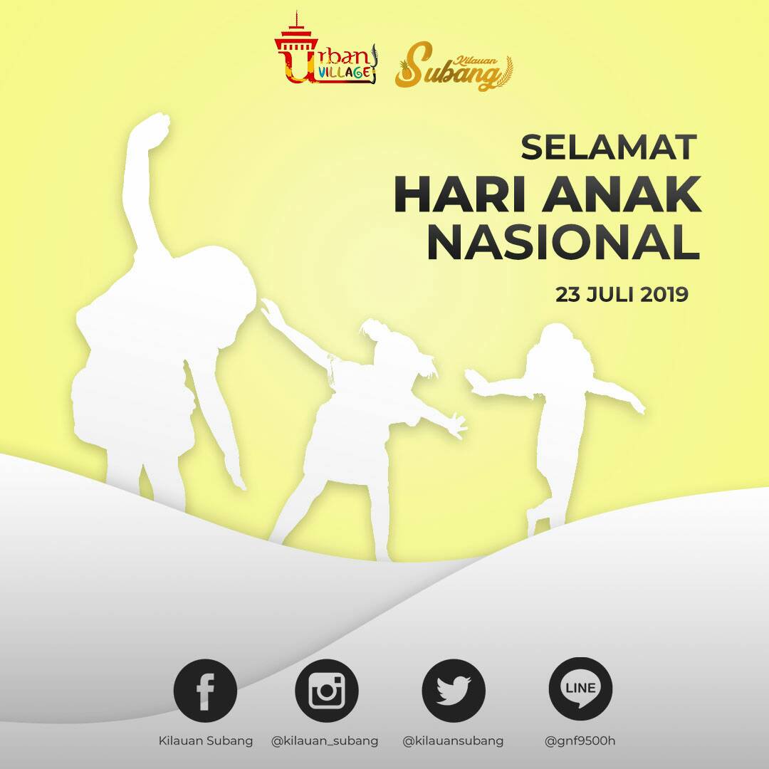 kilauansubang's tweet photo. Sampurasun Kilauanizen✨🍍

Hari Anak Nasional merupakan penghargaan untuk generasi penerus bangsa. Anak tidak hanya menjadi tumpuan keluarga, tapi juga sebagai secercah asa masa depan bangsa.
Kami mengucapkan "Selamat Hari Anak Nasional" untuk seluruh anak hebat di Indonesia. https://t.co/7YlgeC1tON