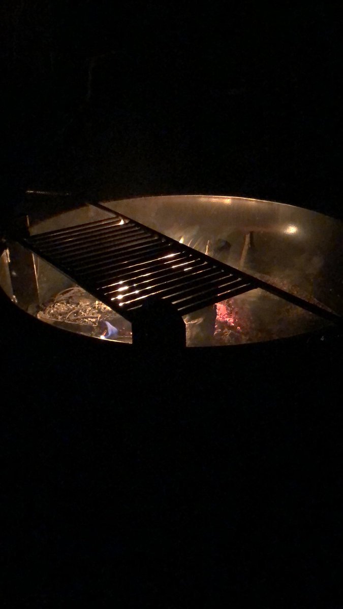 joelegray's tweet photo. After working on it all summer, tonight I was finally able to enjoy my new fire pit. https://t.co/i6KlpzawdX