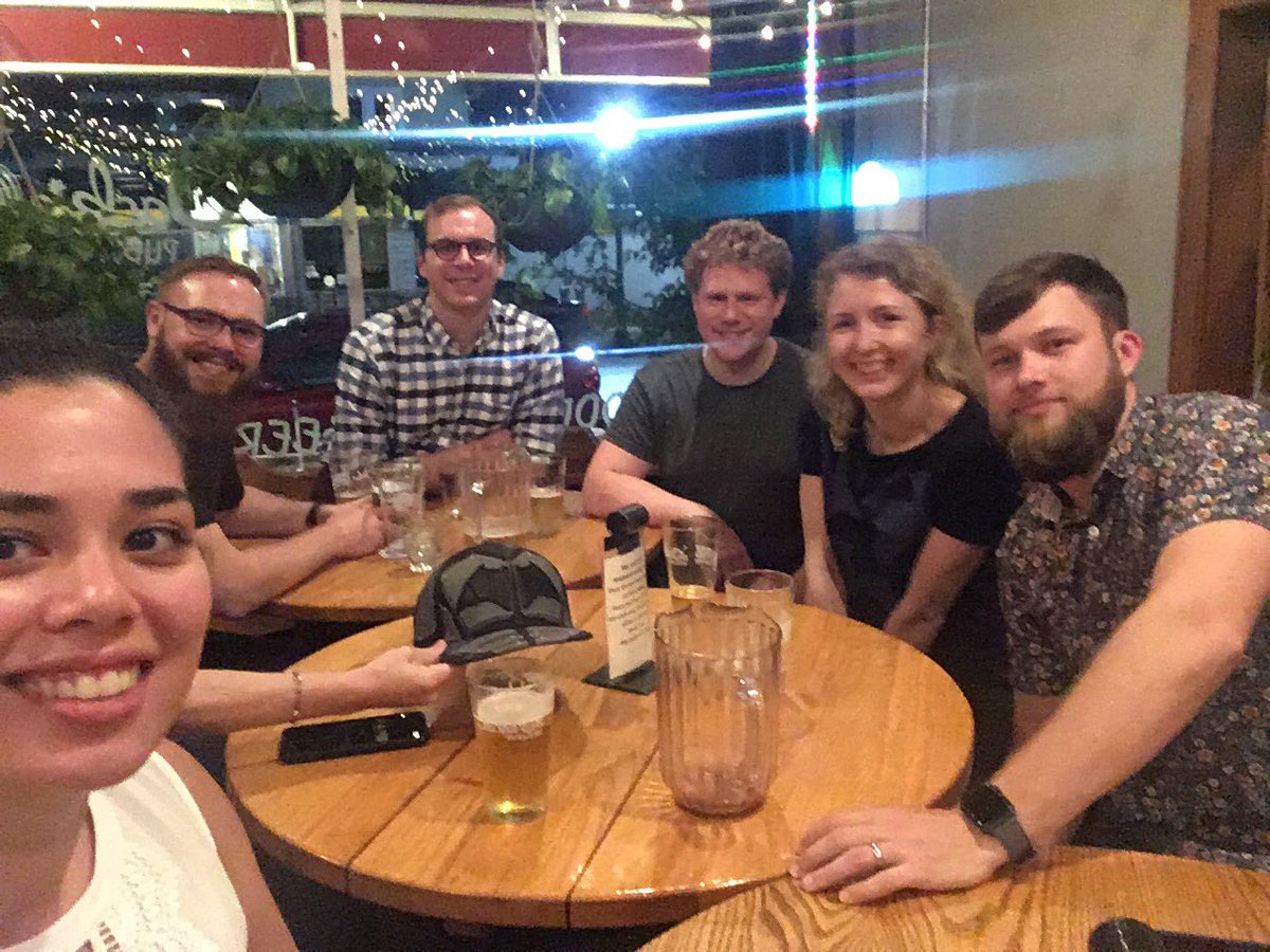 SKaabel's tweet photo. Hats off to Jackie O’s &amp; #2019ICCB, good beer + excellent company! https://t.co/Natv3iM1be