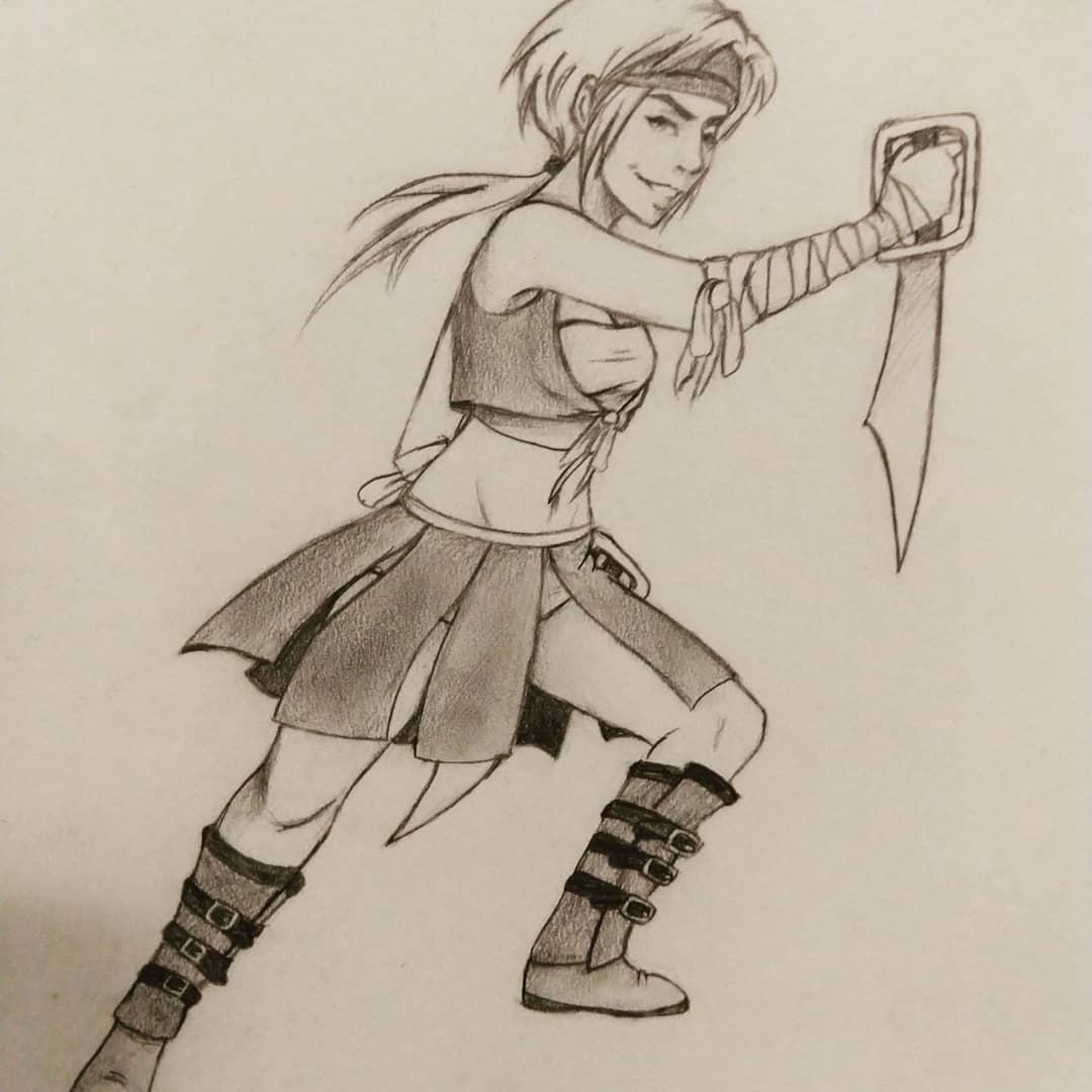 ChloeGameDev's tweet photo. ~2007 vs 2019...before and after Battlestar Galactica/Fallout 3/The Walking Dead. #redrawthis https://t.co/gUF9ADmOJb