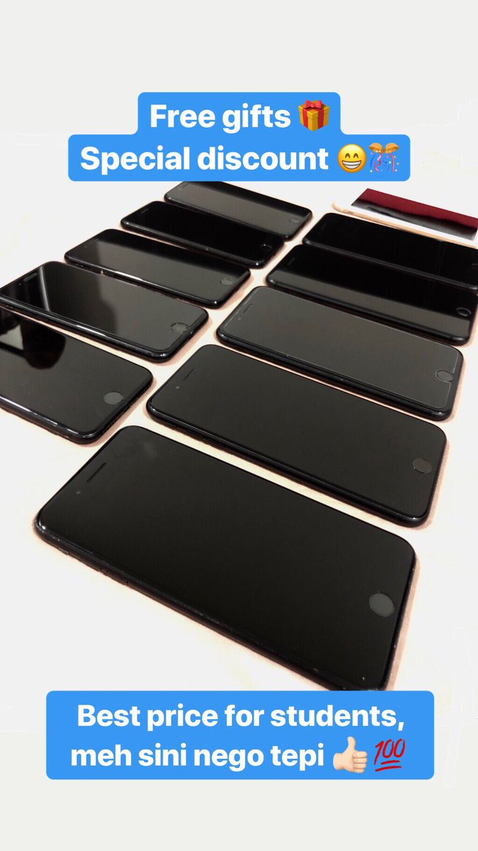 fellaferina's tweet photo. Ada students ke kat sini? 👩🏼‍🎓👨🏼‍🎓

Meh RT nak bagi discount lebih ni !

Dahlah dapat discount, dapat freegifts pulak tu !

#iphone7 #iphone #sayajualiphone #iphonemurah #sayajual #iphonesecondhand #apple #sayajualiphonemurah #kelantankindness #Wemissour131 #hanbin #HugsForSeungyoun https://t.co/hsvAMQ3H8Z