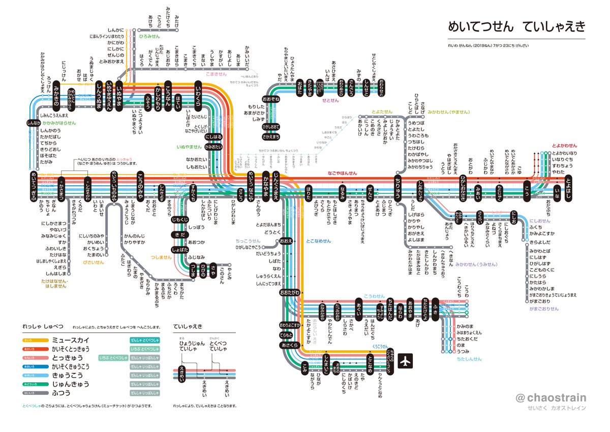 カオストレイン 路線図デザインや鉄道動画 در توییتر まだ漢字の読め