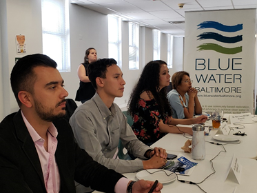 ExchangesWTCI's tweet image. Check out photos of a South American delegation passionately discussing in water resource management at @BlueWaterBmore! 
@StateDept  @IIEglobal 
#IVLP #Baltimore